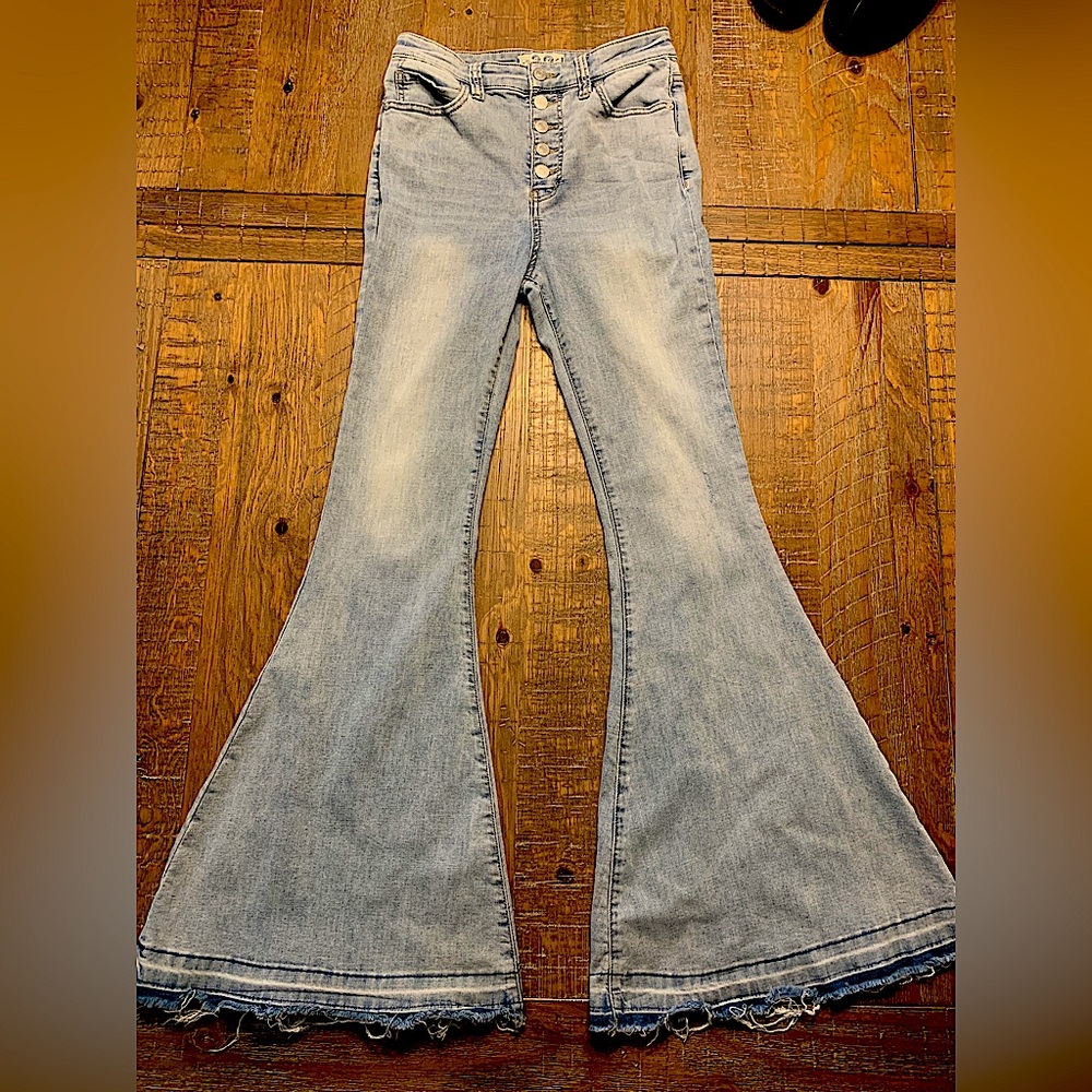 Free People Women’s Irreplaceable High Waist Flare Jeans